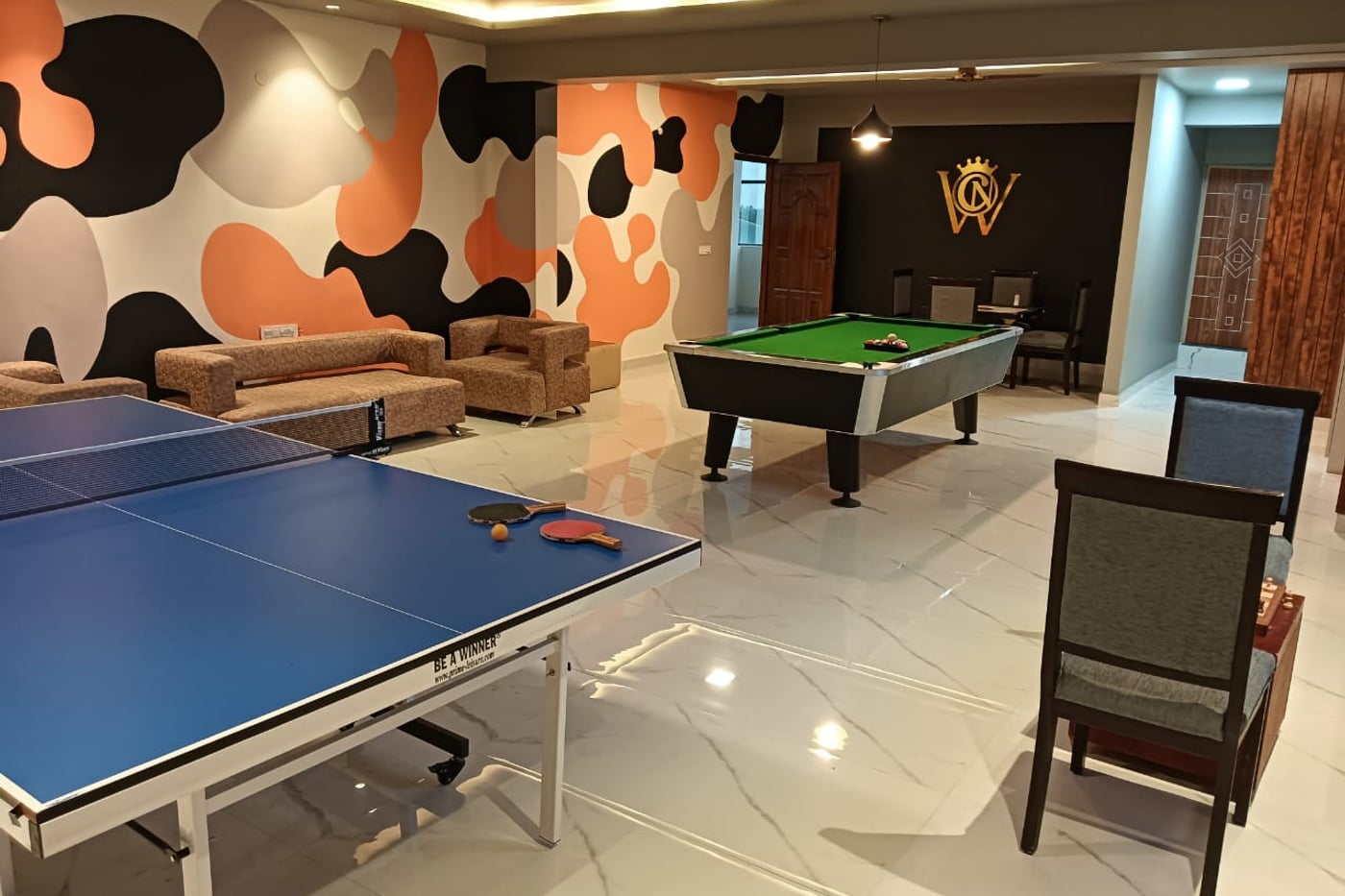 Indoor games room