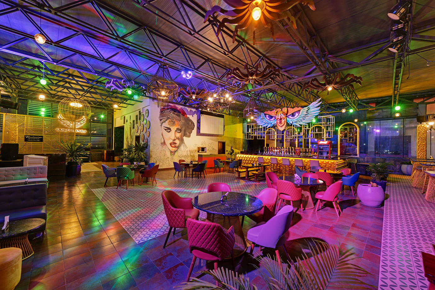 NEWTON rooftop pub at VIVIDUS Sleek Aarya Mansion
