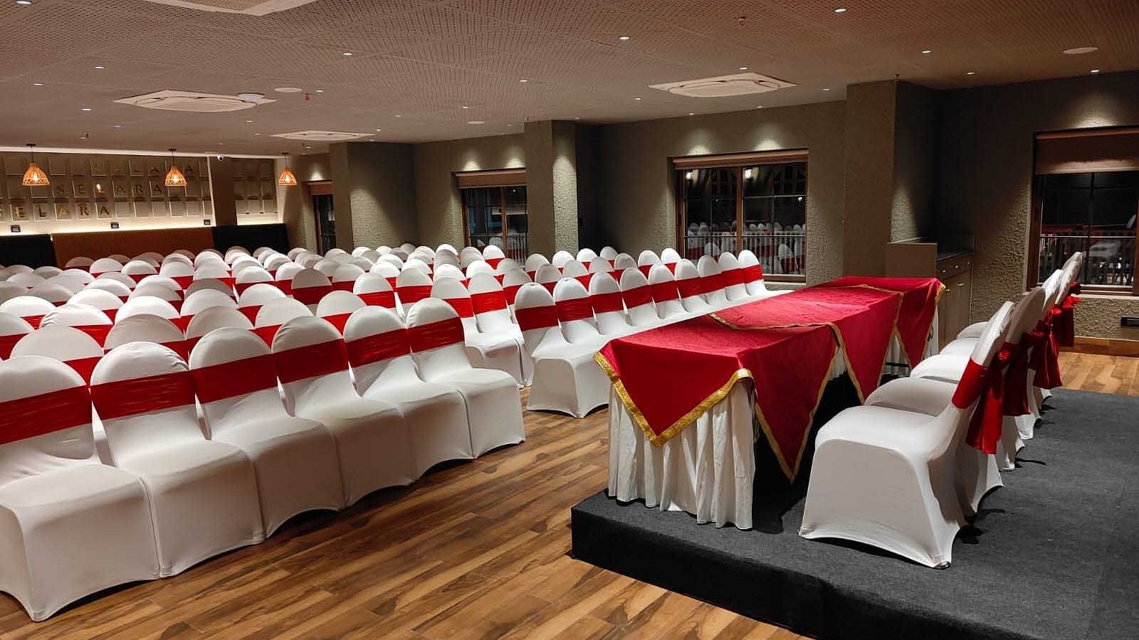 Seating arrangements inside Selara 1 - The Cindrella Hotel, Siliguri