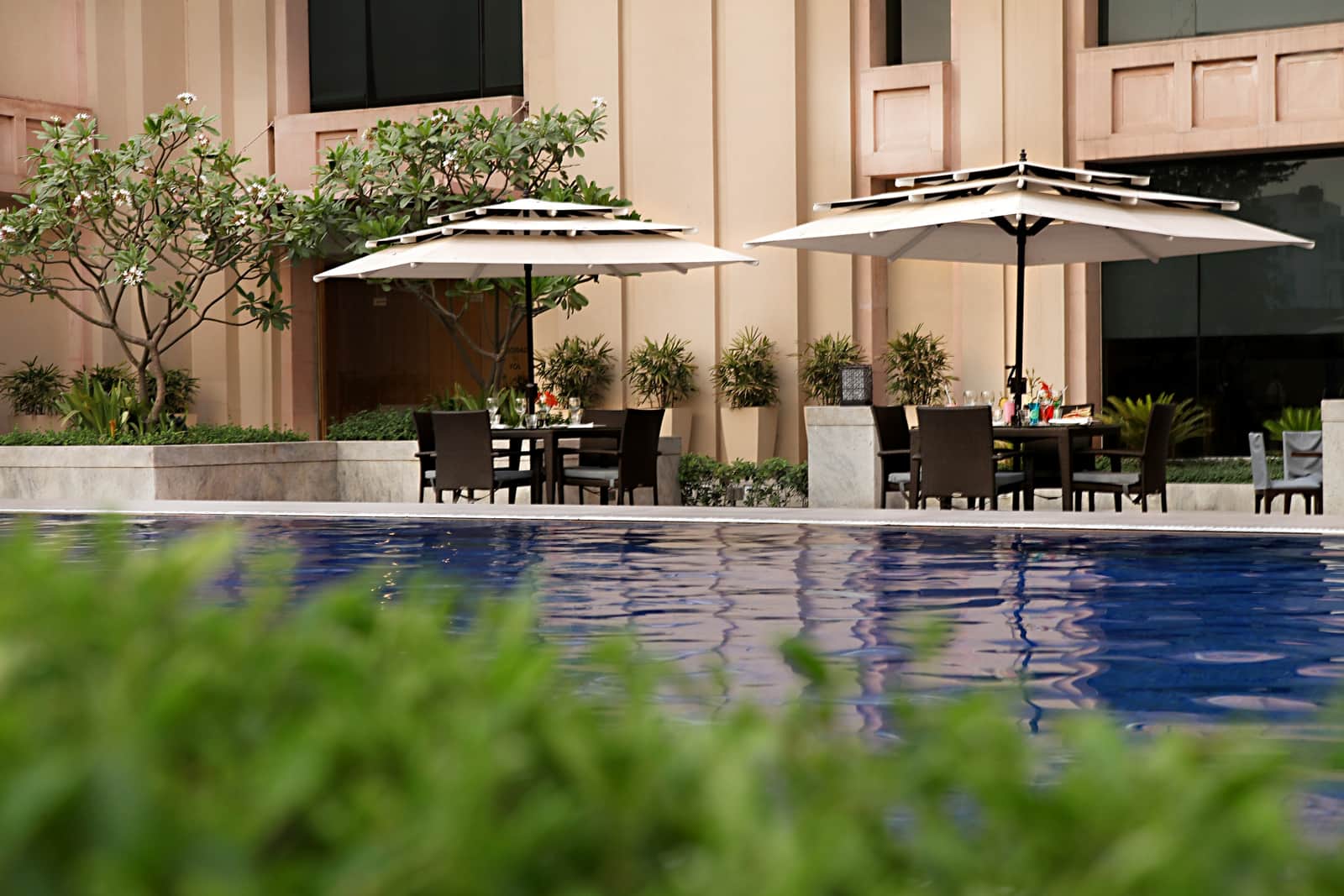The open-air swimming pool