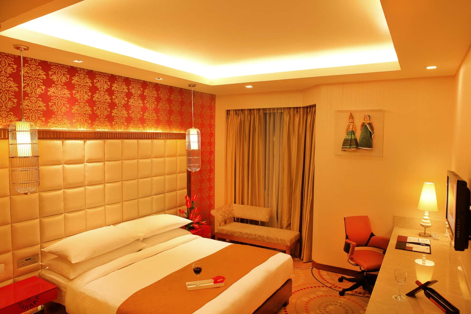 A Superior Room with a king bed