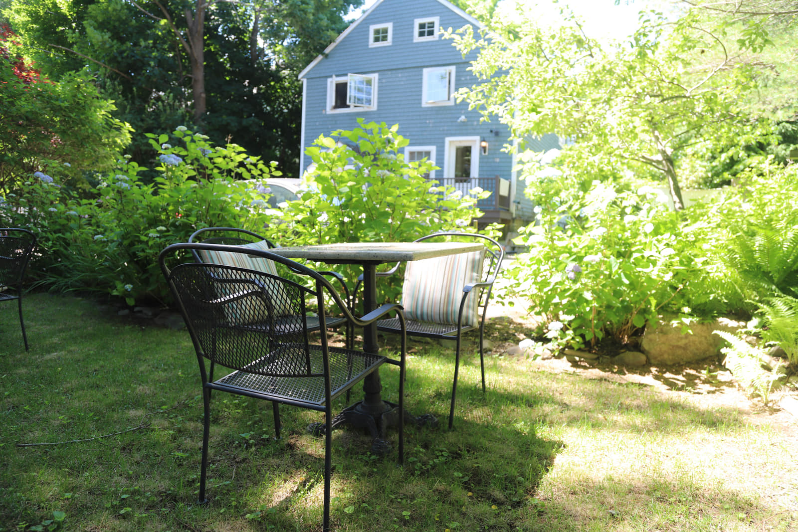 The gardens at Hartstone Inn in summer