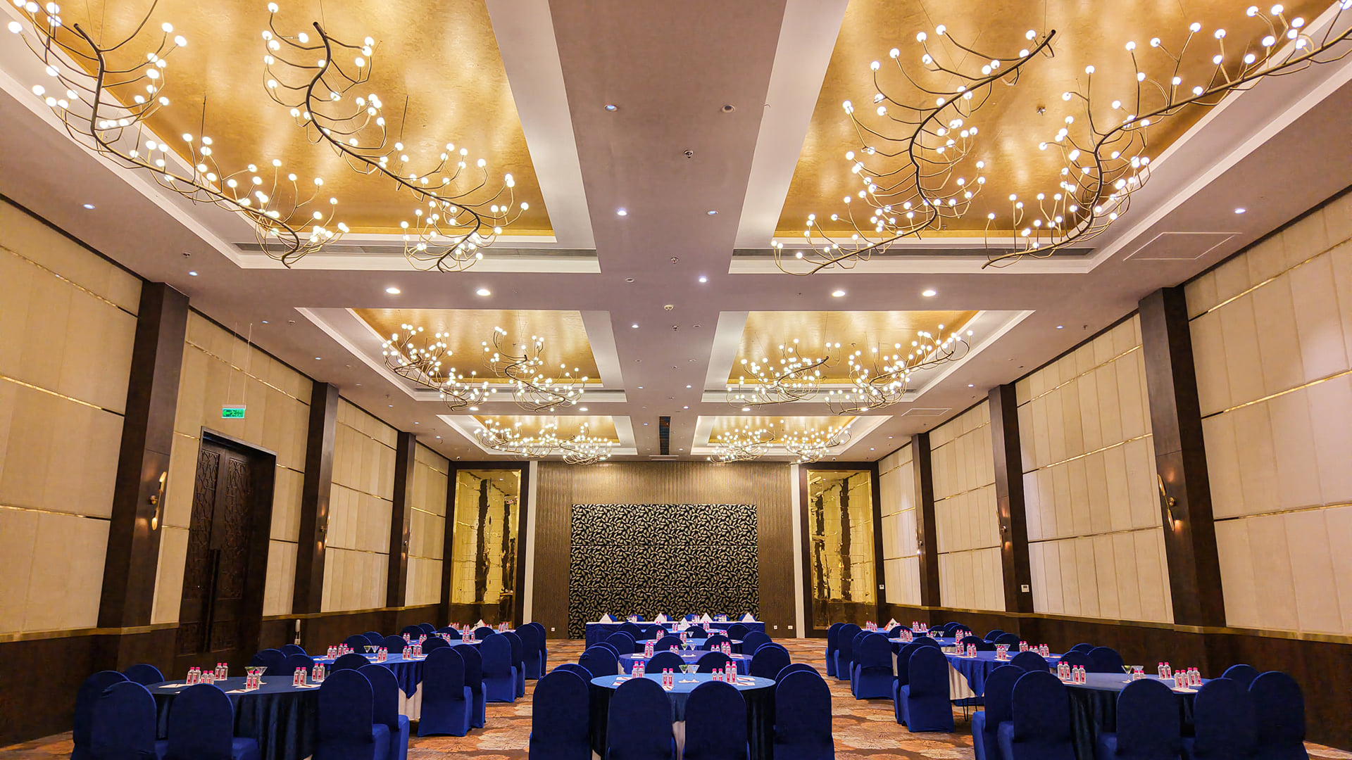 Conference and meeting venue in Udaipur: Panghat banquet hall at Ramada by Wyndham Udaipur Resort and Spa