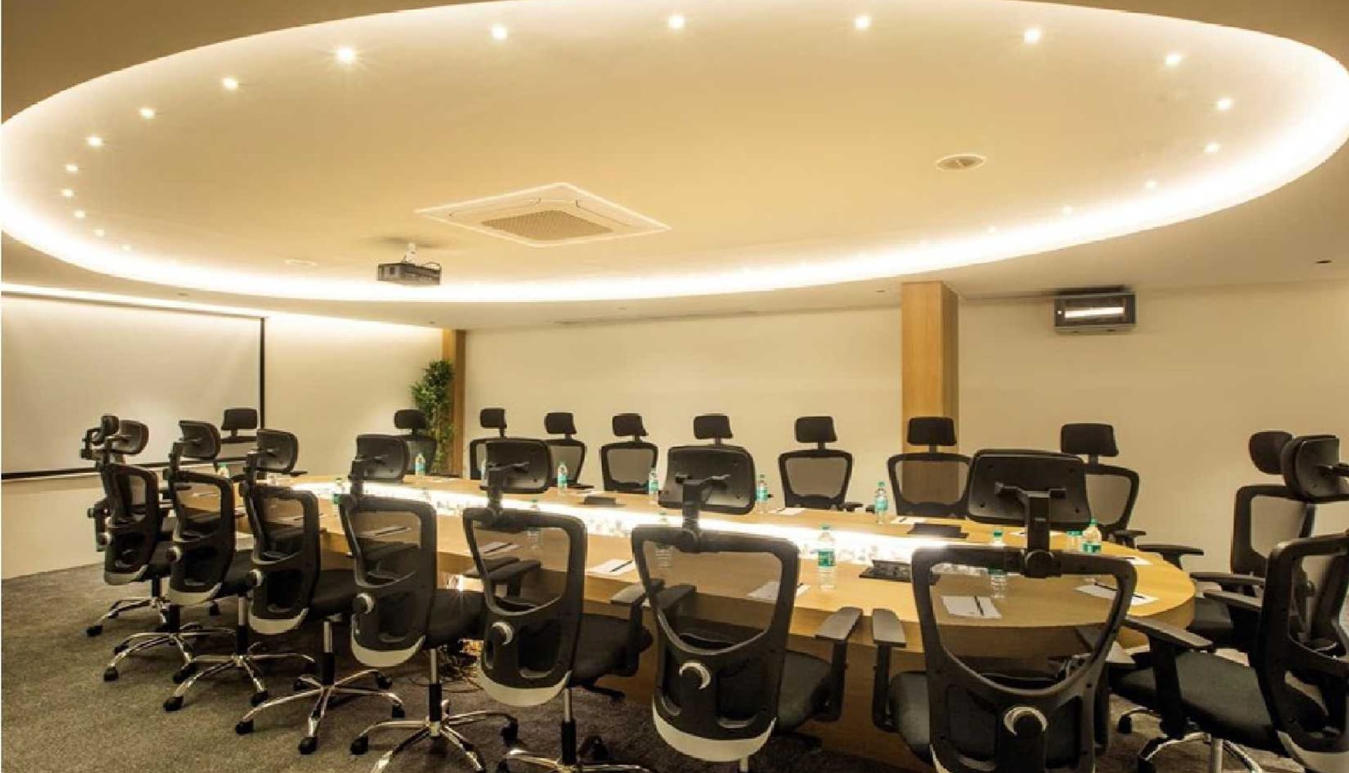 The Boardroom at RD Hotels, Bellandur set for a meeting