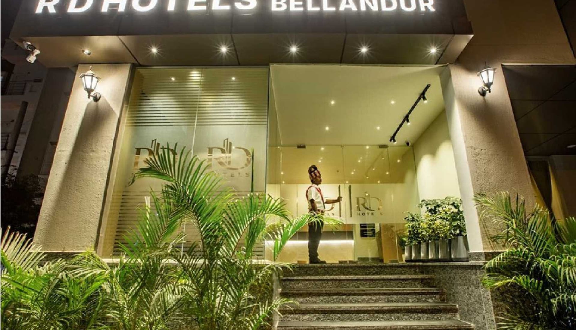 Entrance to RD Hotels, Bellandur