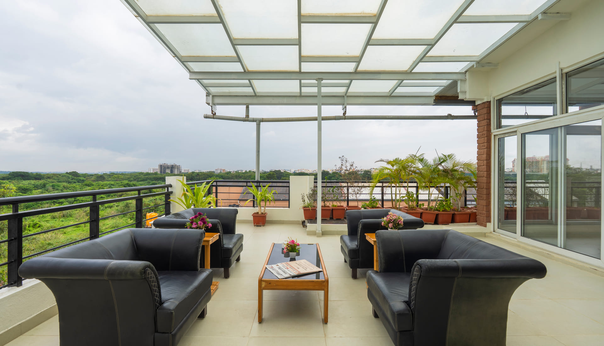 The terrace at RD Hotels, HSR Layout