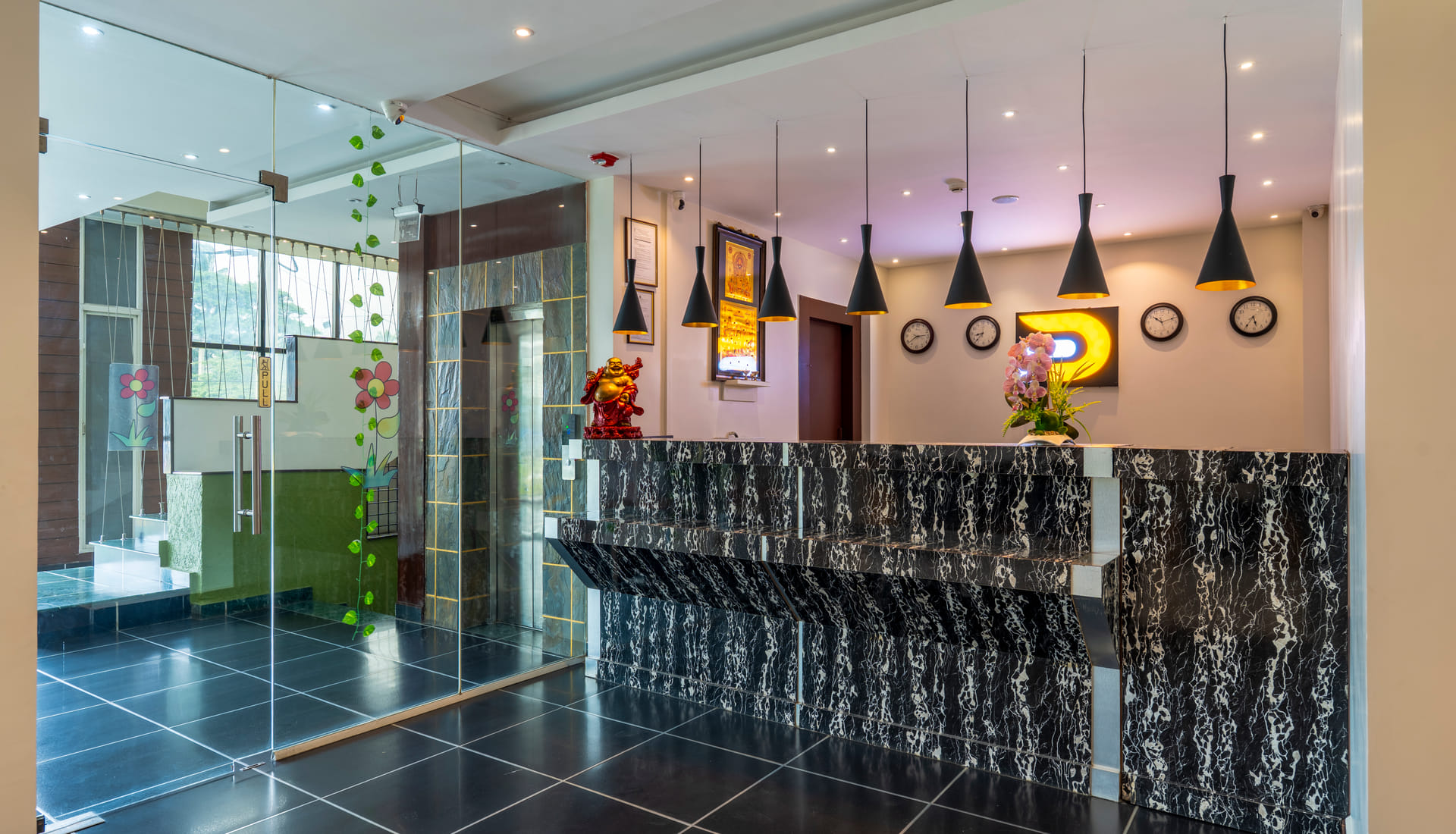 Reception at RD Hotels, HSR Layout