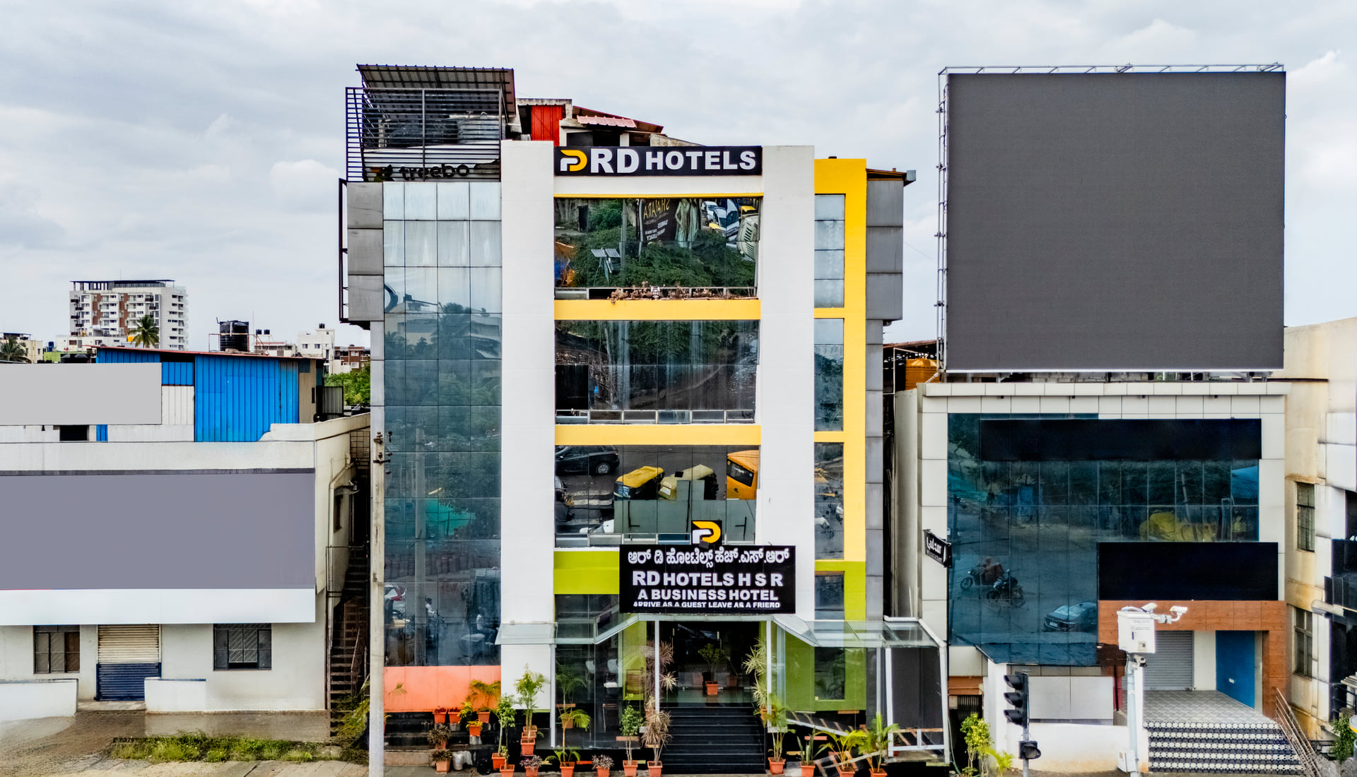 RD Hotels, HSR Layout seen from the street