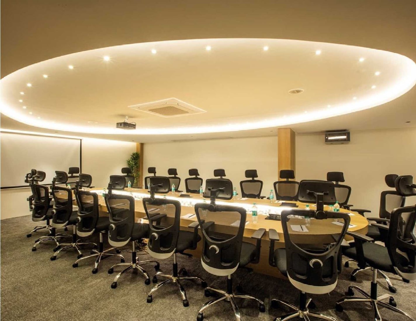 The Boardroom set for a corporate meeting