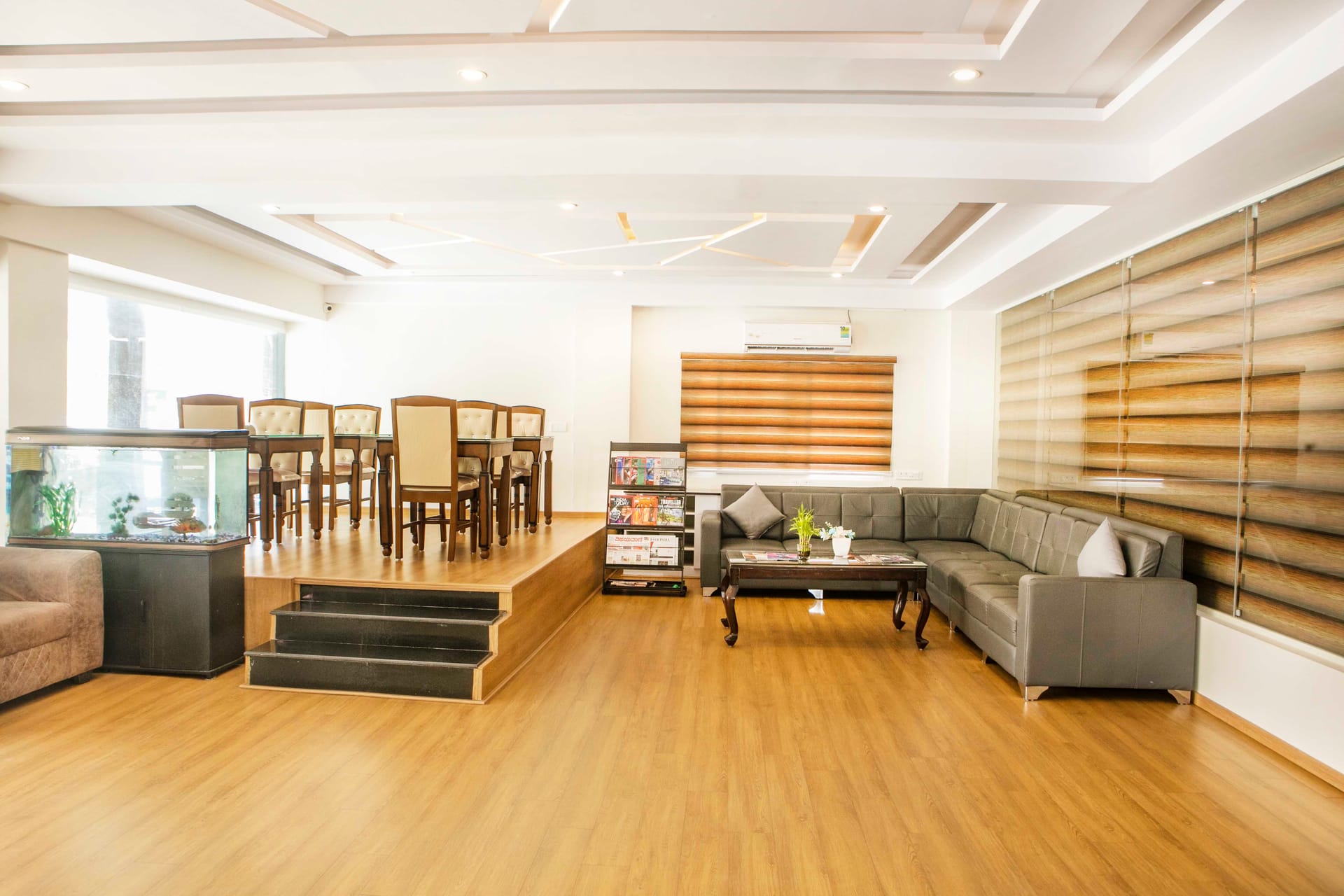 The lobby lounge at Alchemy Suites