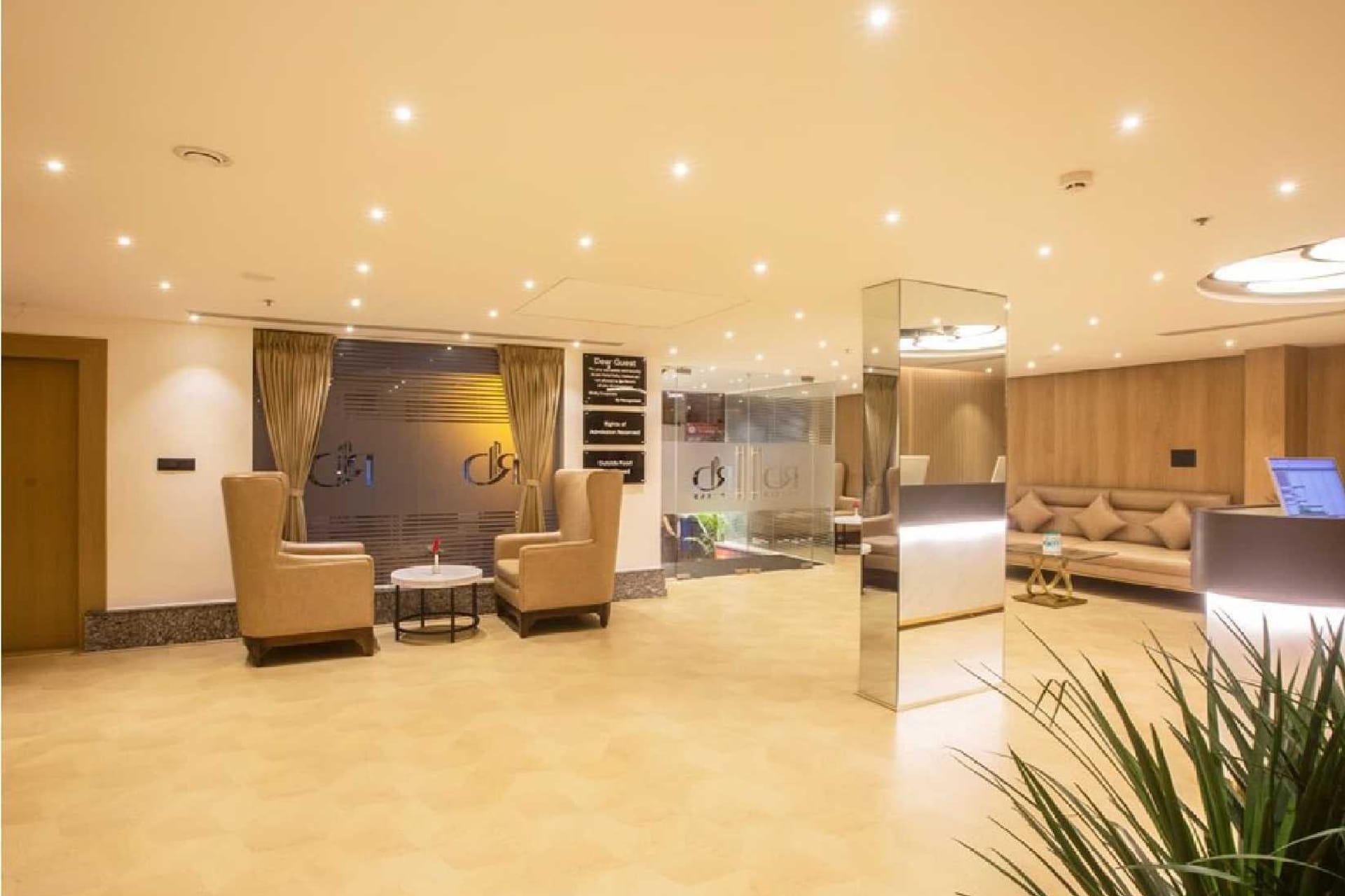 Contemporary lobby lounge at an RD Hotels property