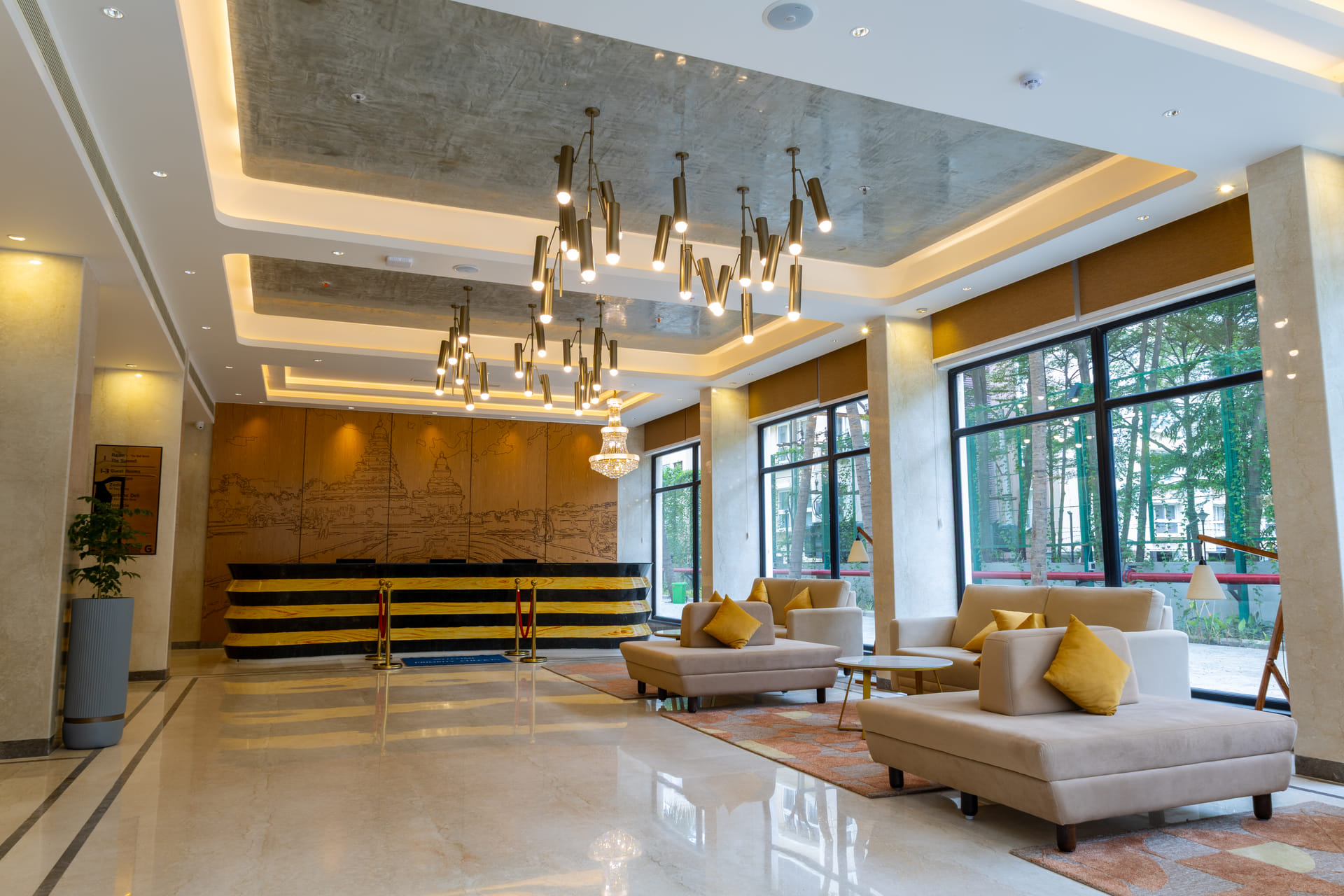 Hotel lobby at Triumph Regency OMR Chennai in Sholinganallur
