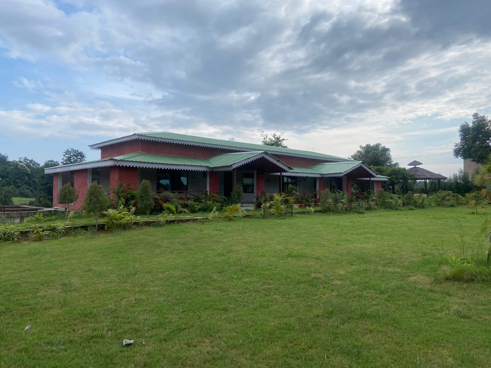 View over the Denwa river from the resort grounds