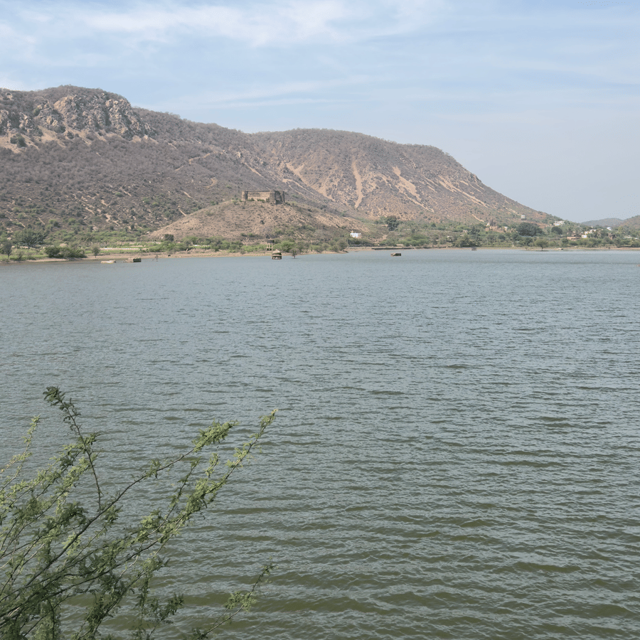 Ajabgarh Lake-Sunset - Sundowners by Ajabgarh Dam-1-Annie