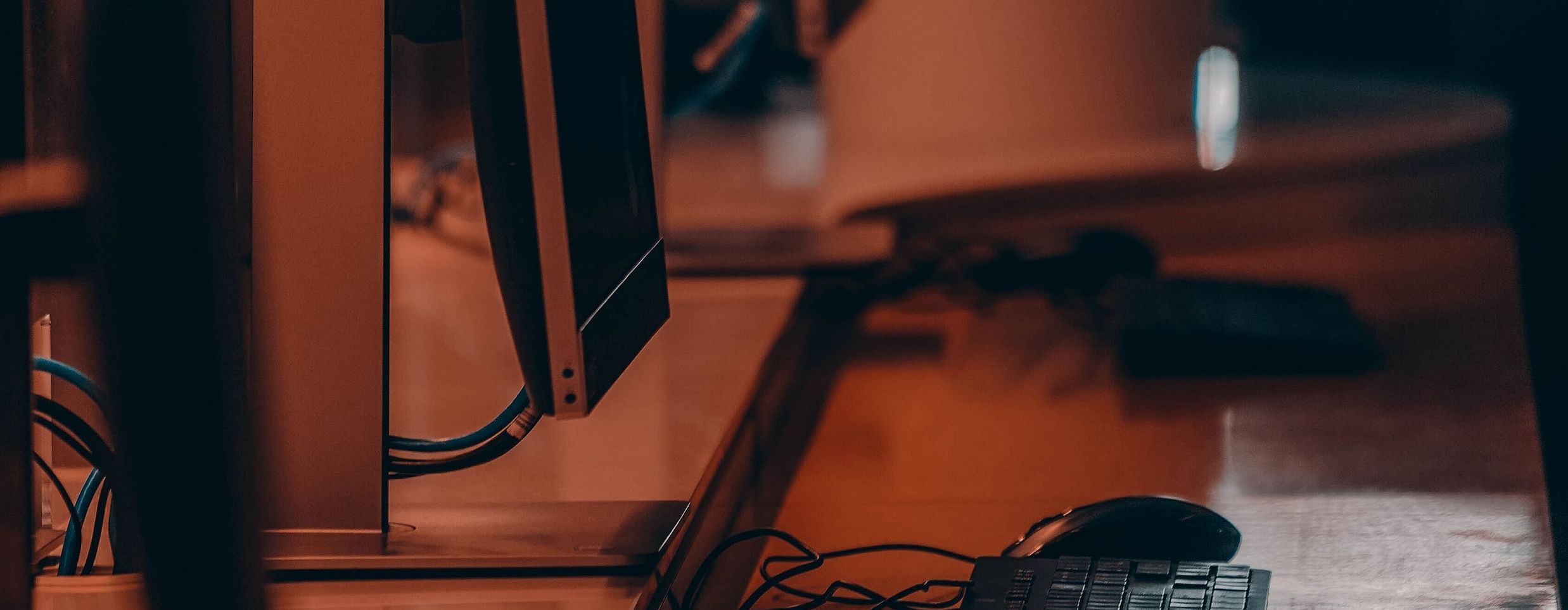 row of computers