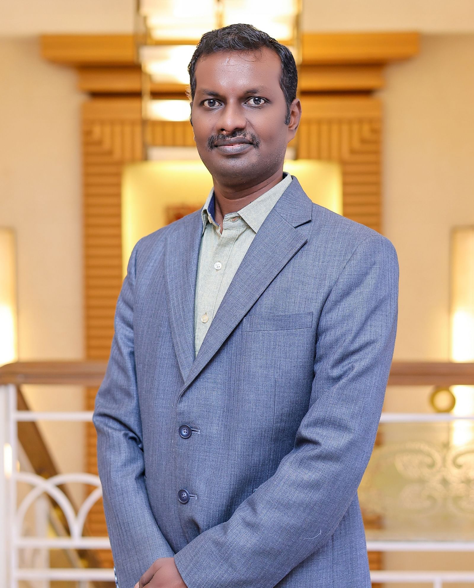 A photo of Mr. Srinivasan at Grand Chennai By GRT Hotels.