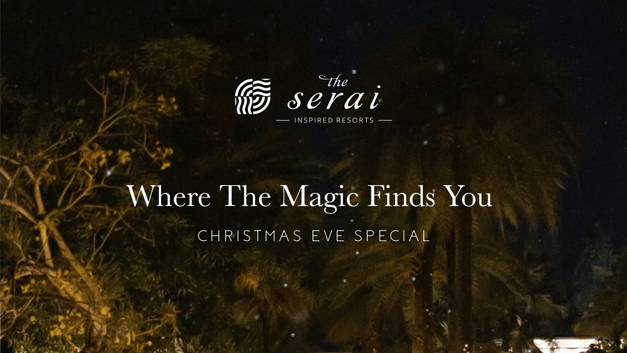 Main promotional banner for The Serai's Christmas Holiday Feast and special package.