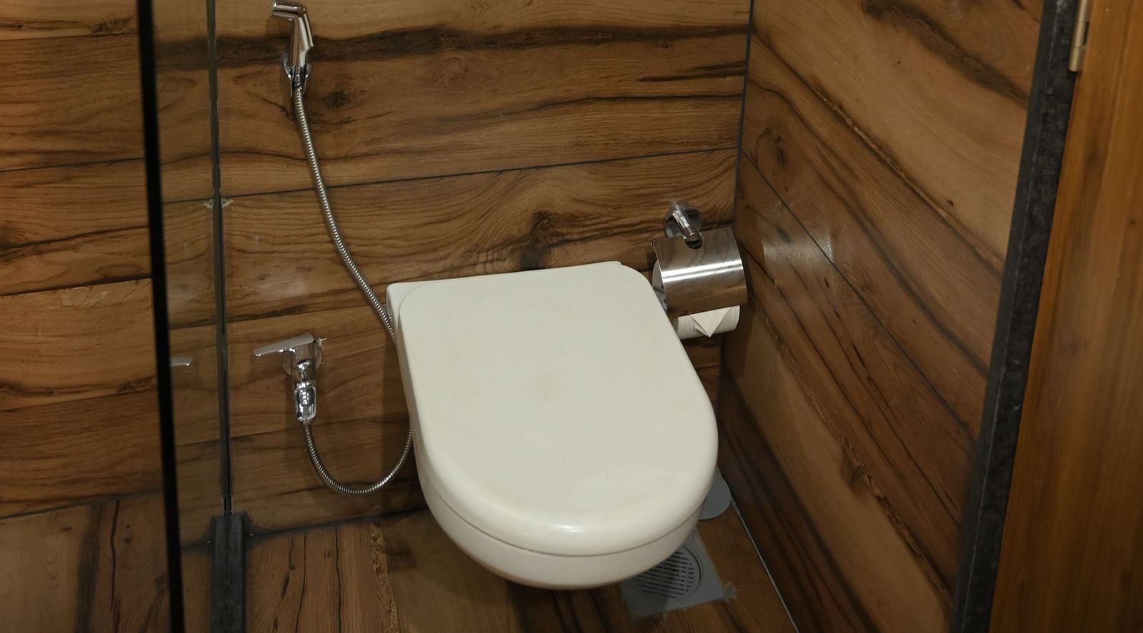 Washroom at Deluxe room at  Mango Leaf Lake Resort, Pune