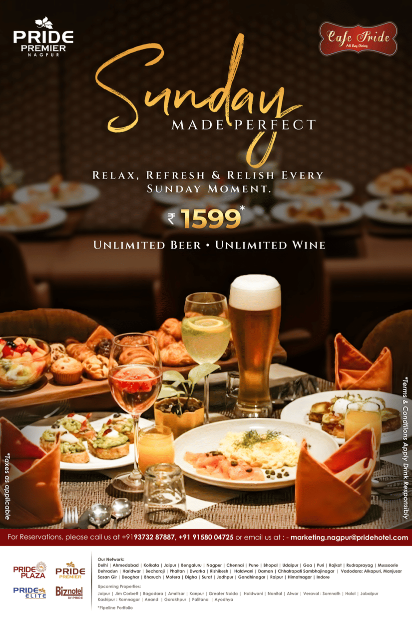 Promotional image for 'Sunday Made Perfect' at The Pride Premier Nagpur