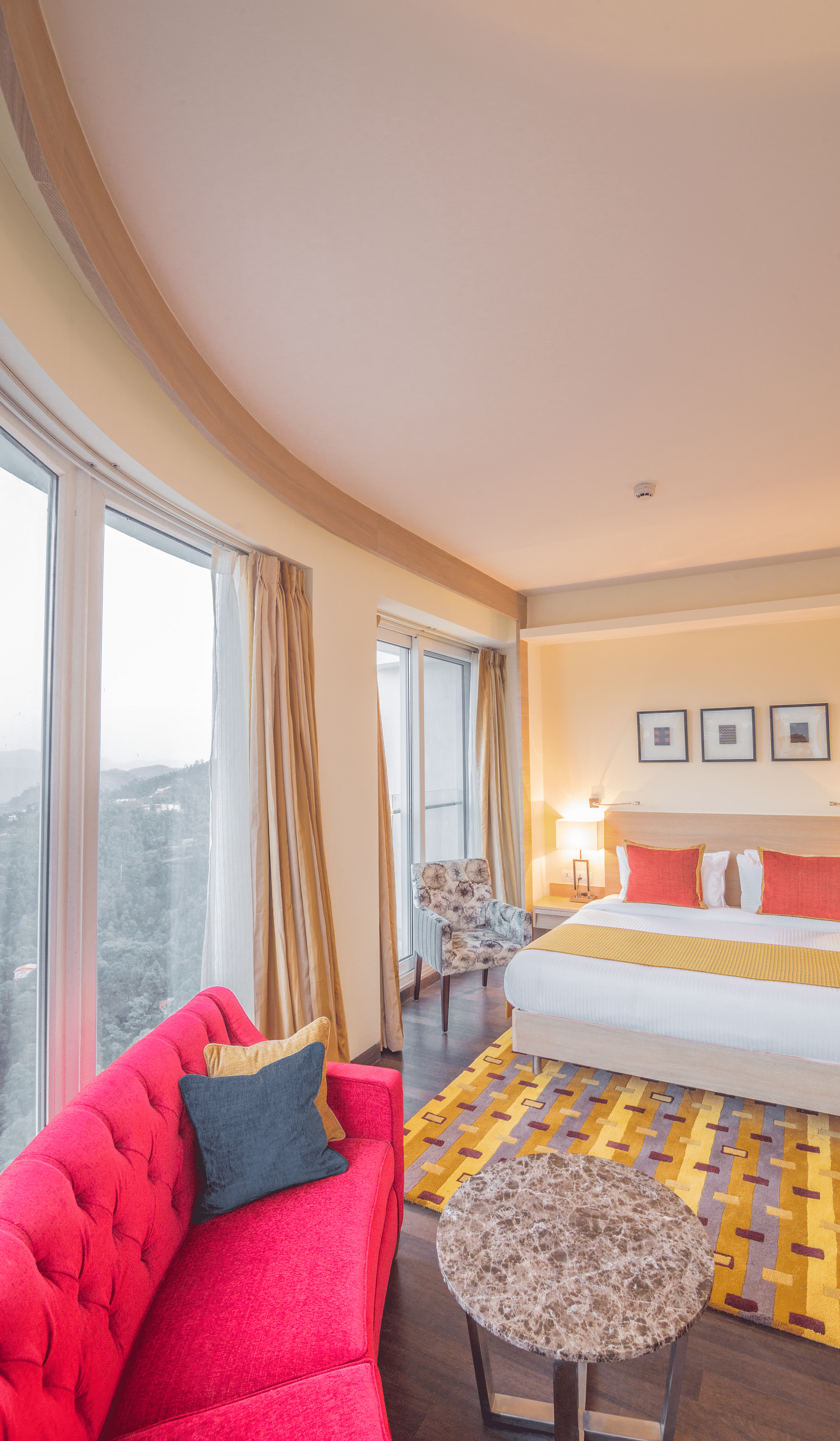 image of a brightly lit room at The Zion, Shimla