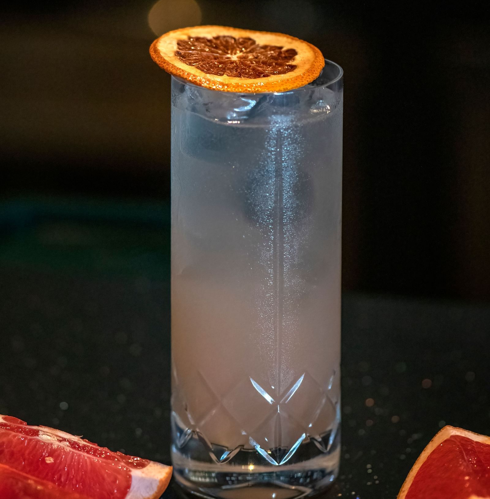 image of one of the signature drinks served by the aura bar at The Claridges New Delhi