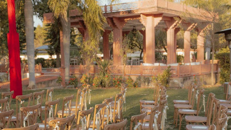 Catholic Wedding Ceremoy-Celebration Lawns-Outdoor Sit Down Lunch at the Maharani lawns -Umaid Palace-Dausa-Destination Weddings Near Jaipur-3