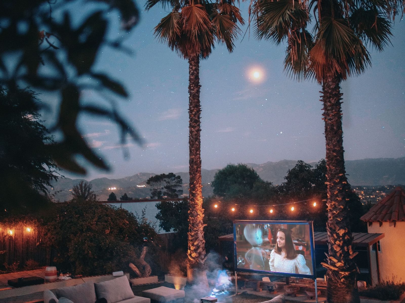 Outdoor movie night organised at Swosti Chilika Resort