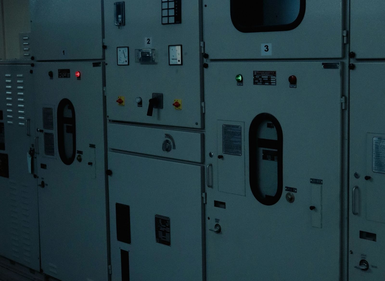 Electrical control panel room.