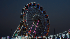a ferris wheel at a fair