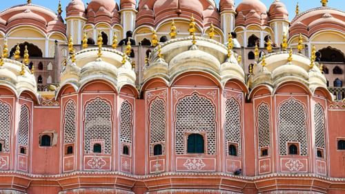 Stunning view of Hawa Mahal, Jaipur