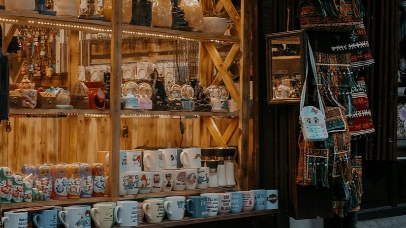 Image of a shop at a local market