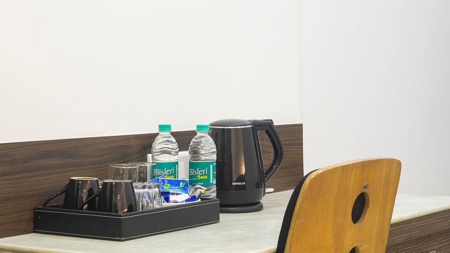 A close up shot of a study table inside one of the rooms - Aerith Studio, Kharadi