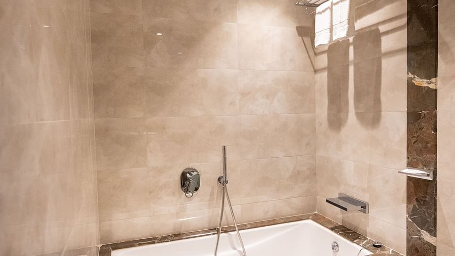 bathroom of one of the rooms in Lonavala at The Orchid Lonavala
