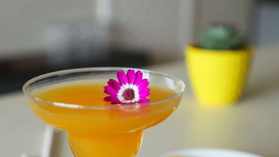 drink placed on a table 