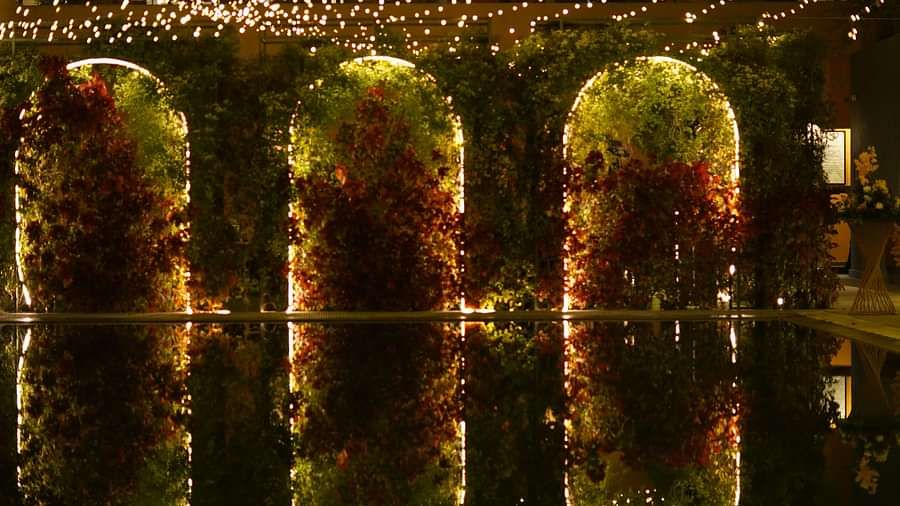 night party at singalila with pretty decor