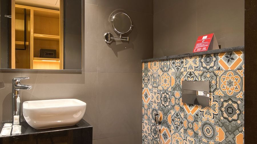 An image of a washroom of Executive Room at Le Foliage by TGI, Bangalore 3