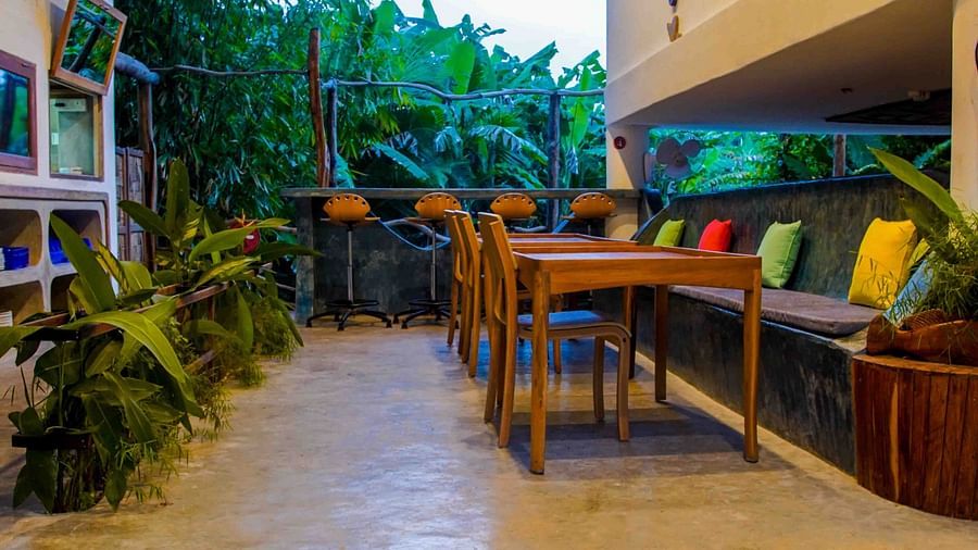 Interiors of cafe | Matsya Island Retreat