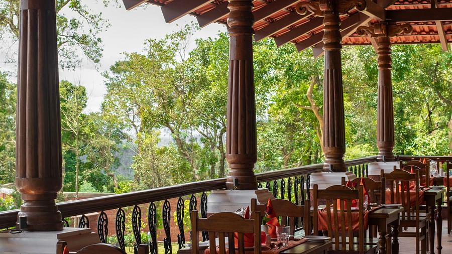restaurant seating - Tapovana, Sakleshpura