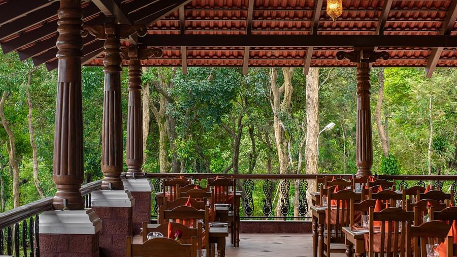 restaurant front view - Tapovana, Sakleshpura