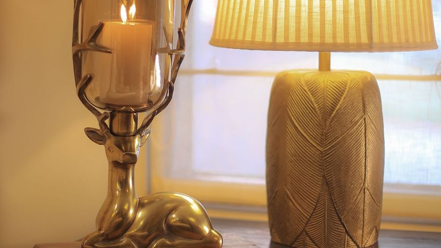 A night lamp - Lamrin Boutique Cottages Rishikesh