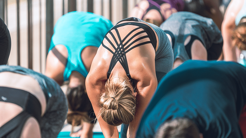 people practising yoga 1