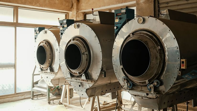 tea roasting machines in tea processing