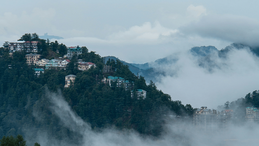 fog covering a mountain