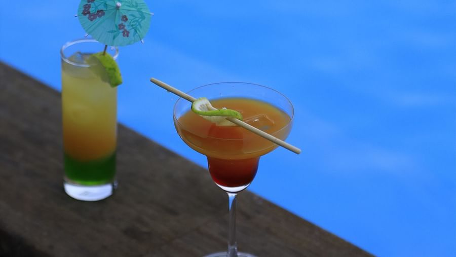 drinks kept beside the pool - Polo Cherrapunjee Resort