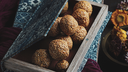 a box of jaggery sweets kept inside it