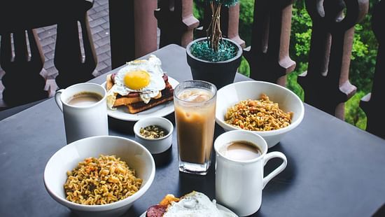 Image of breakfast outdoors