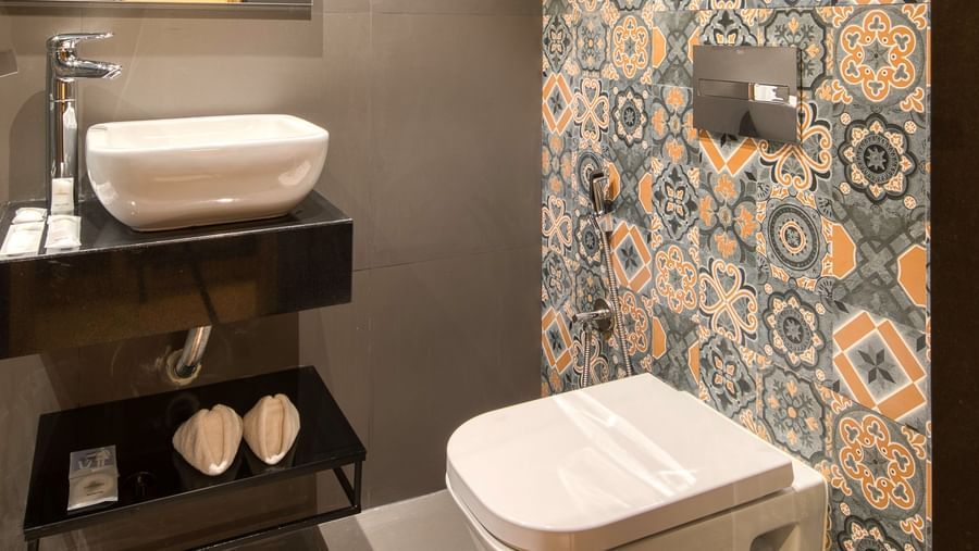 An image of a washroom of Executive Room at Le Foliage by TGI, Bangalore 3