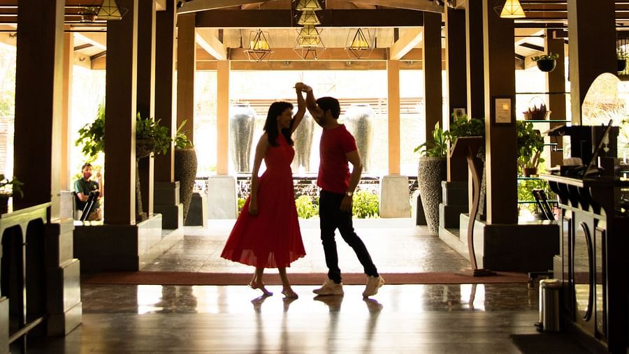 Couple dancing in the hallway - Rhythm Lonavala