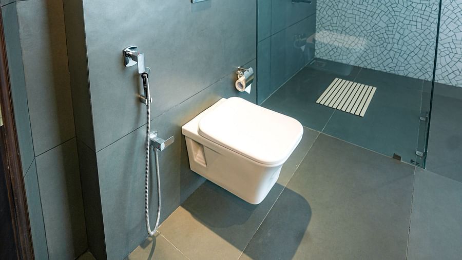 An image of a washroom with a commode and a separate shower cubicle - NAMAMI BY ZENQ BANKHANDI