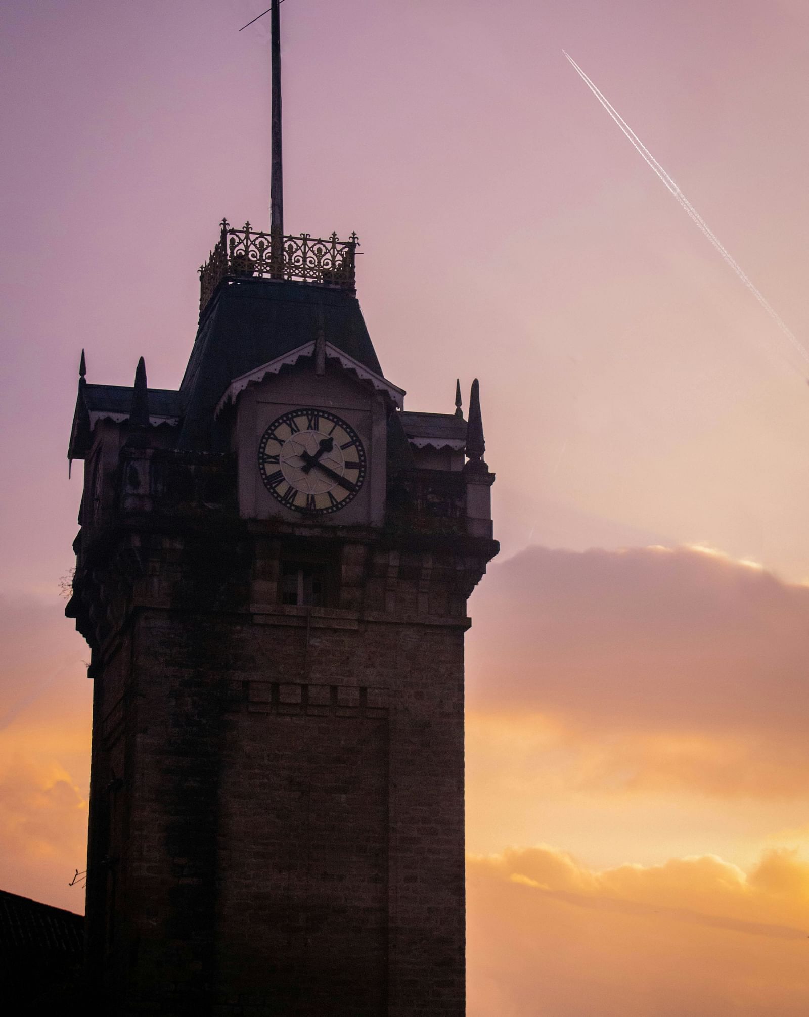 Clock Tower in Darjeeling with a picturesque sky in the backdrop.